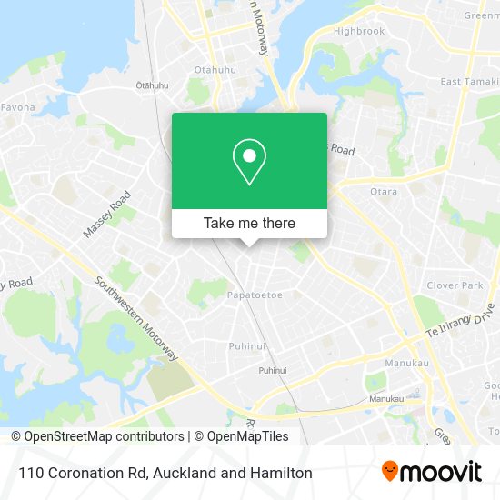 110 Coronation Rd map