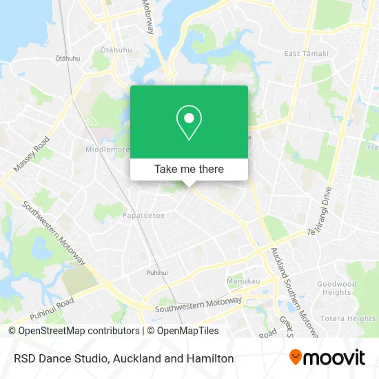How to Get to RSD Dance Studio in Papatoetoe Central by Bus or Train?