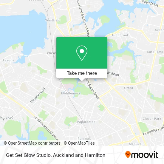 Get Set Glow Studio map