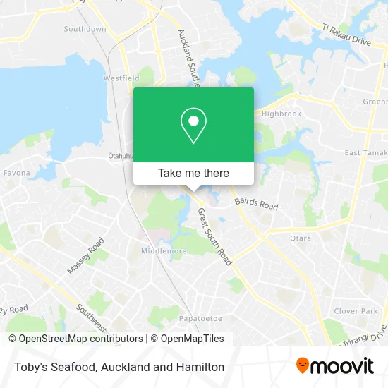 Toby's Seafood map