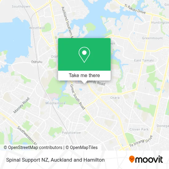 Spinal Support NZ map