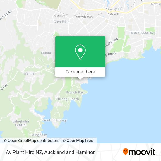 Av Plant Hire NZ map
