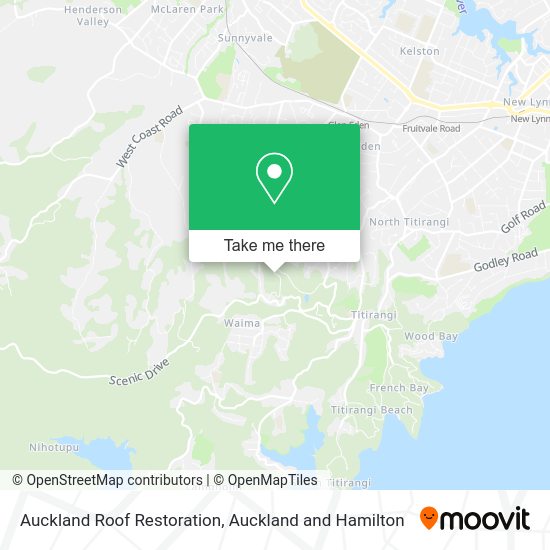 Auckland Roof Restoration map
