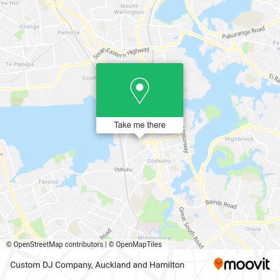 Custom DJ Company map