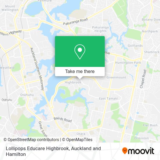 Lollipops Educare Highbrook map