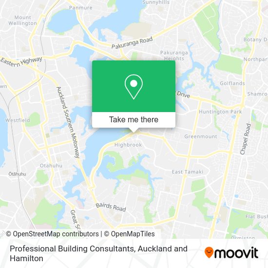 Professional Building Consultants map
