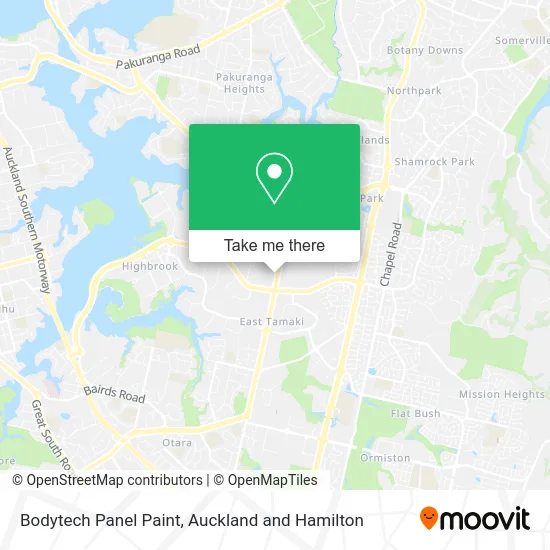 Bodytech Panel Paint map