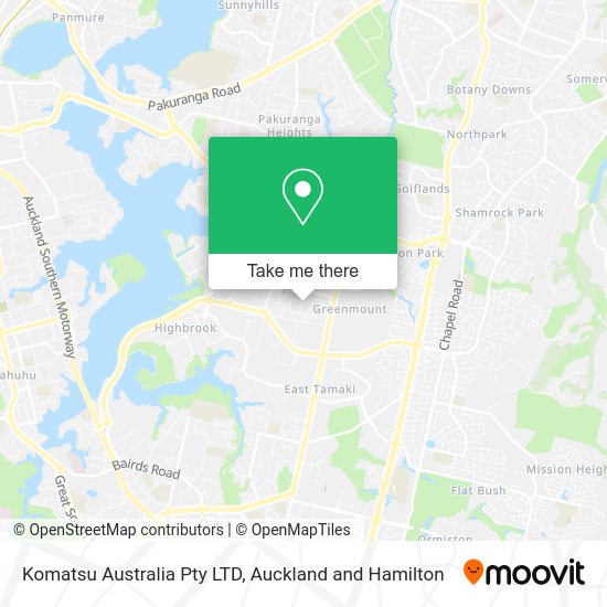 Komatsu Australia Pty LTD map