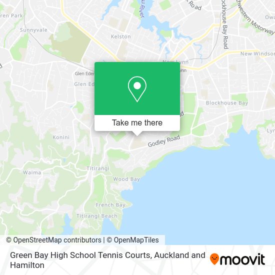 Green Bay High School Tennis Courts map
