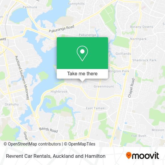Revrent Car Rentals map