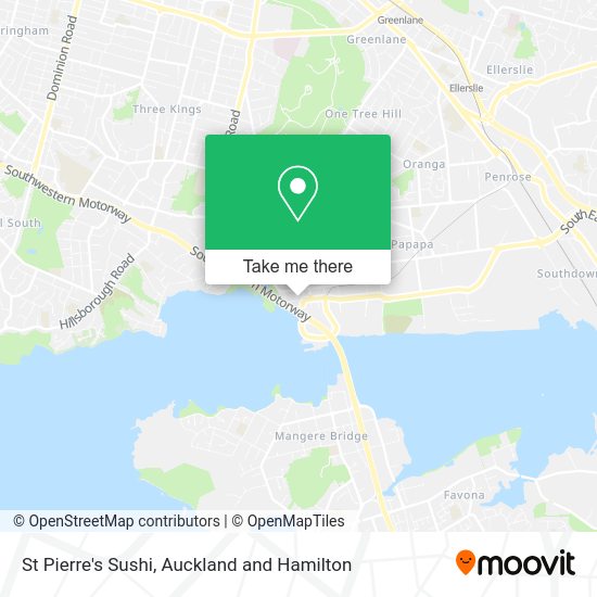 St Pierre's Sushi map