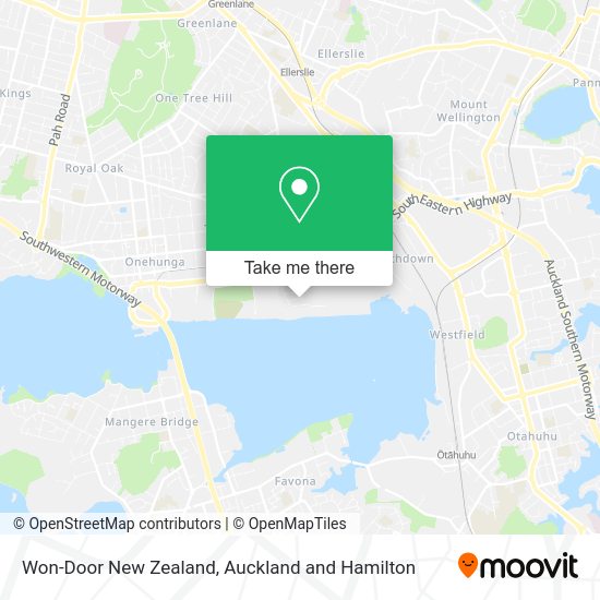 Won-Door New Zealand map