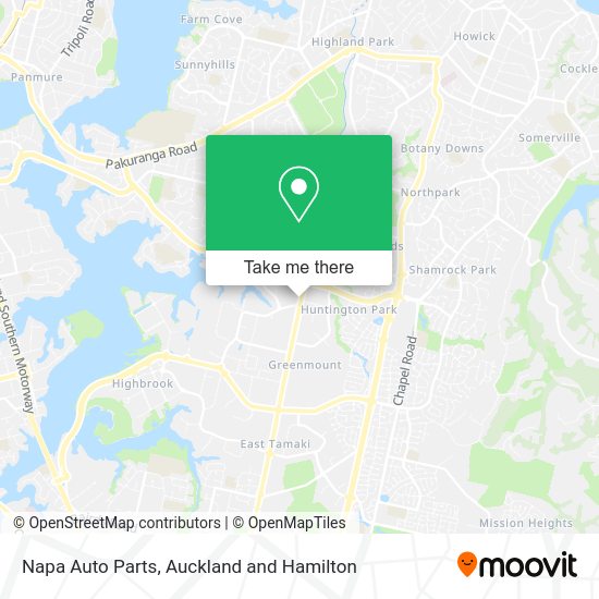 Napa Auto Parts map