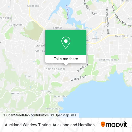Auckland Window Tinting map
