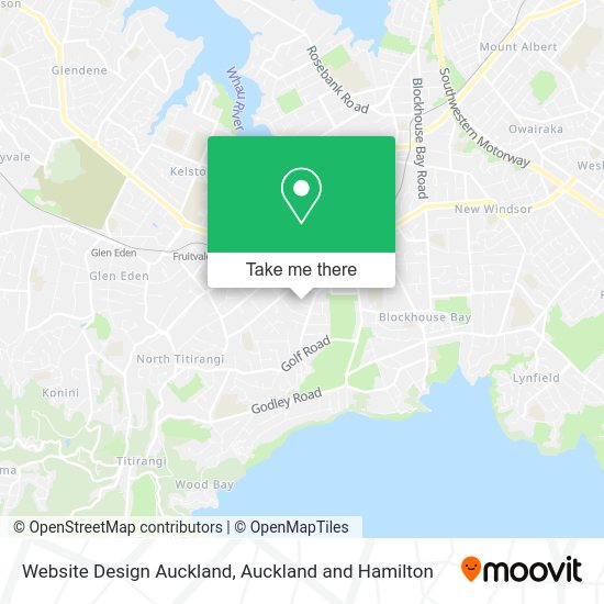 Website Design Auckland map