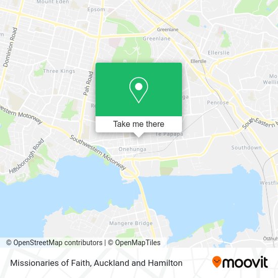 Missionaries of Faith map