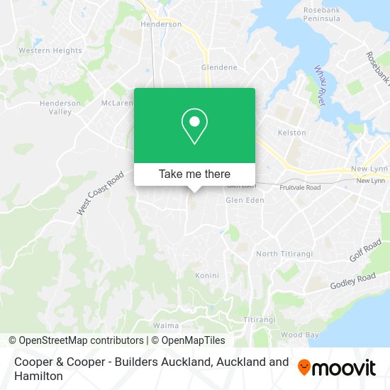 Cooper & Cooper - Builders Auckland map