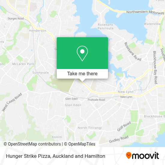 Hunger Strike Pizza map