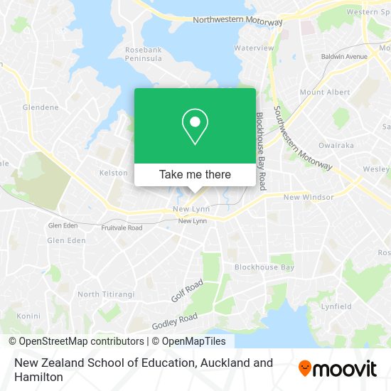 New Zealand School of Education map
