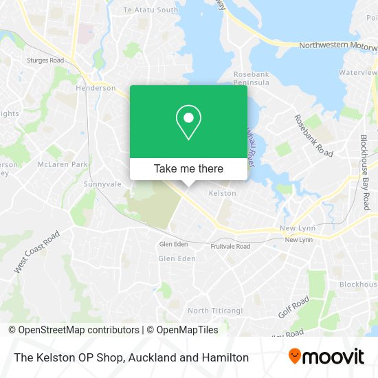 The Kelston OP Shop map