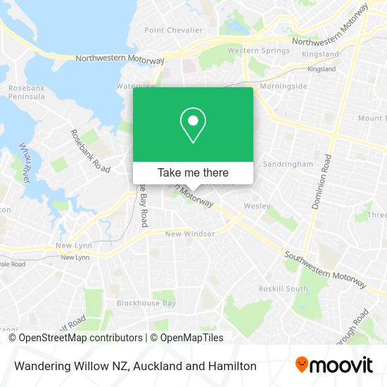 Wandering Willow NZ map