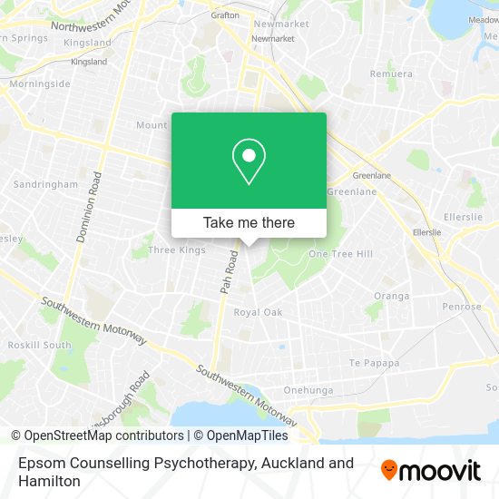 Epsom Counselling Psychotherapy map