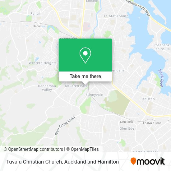Tuvalu Christian Church map