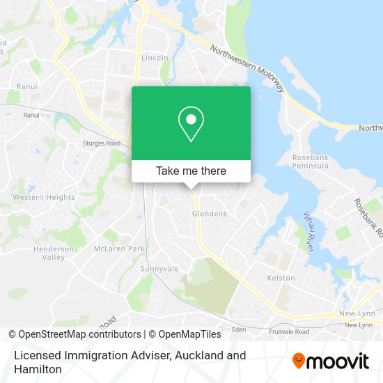 Licensed Immigration Adviser map