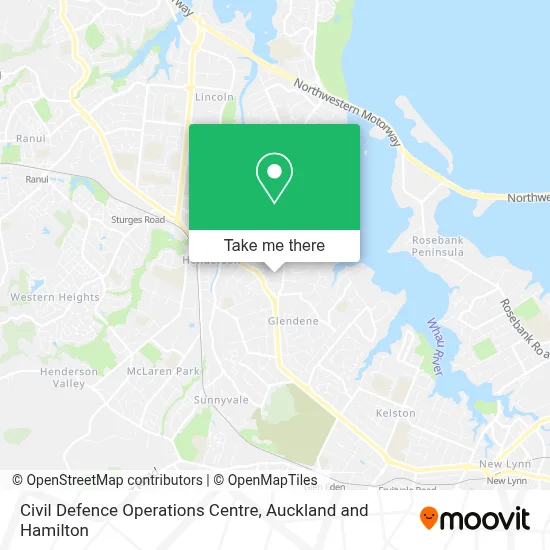 Civil Defence Operations Centre map