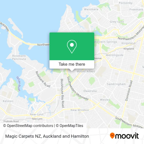 Magic Carpets NZ map