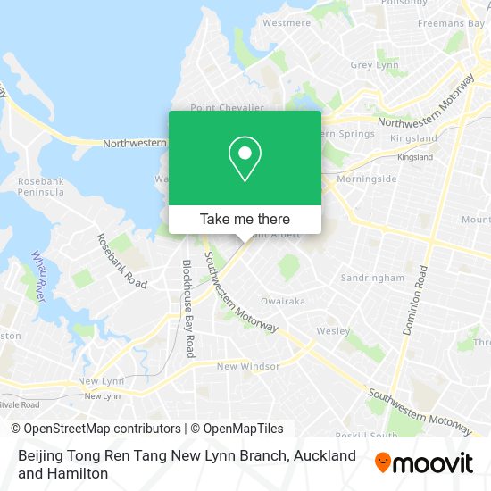 Beijing Tong Ren Tang New Lynn Branch map
