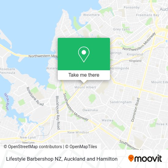 Lifestyle Barbershop NZ map