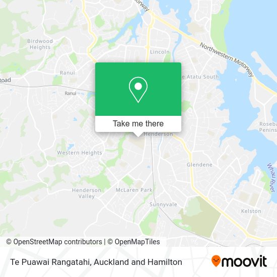 Te Puawai Rangatahi map