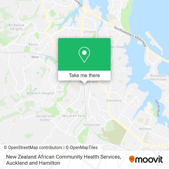 New Zealand African Community Health Services map