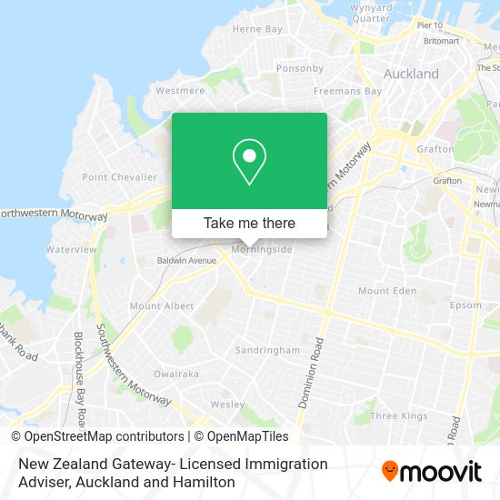New Zealand Gateway- Licensed Immigration Adviser map