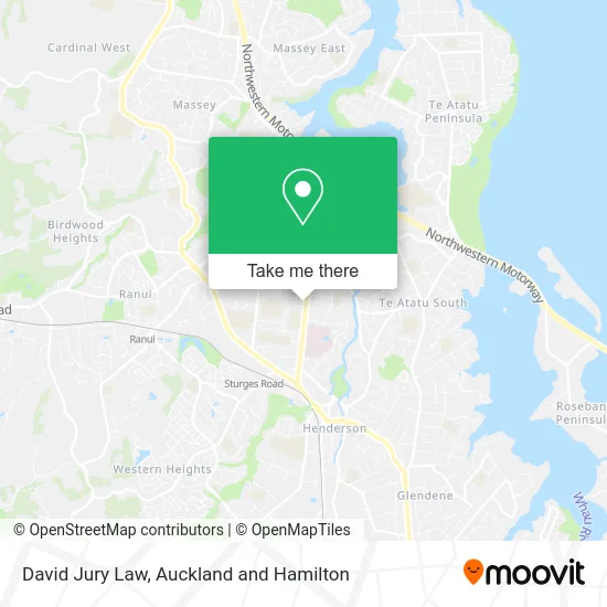 David Jury Law map