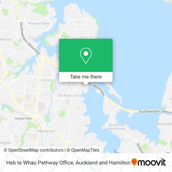 Heb te Whau Pathway Office map