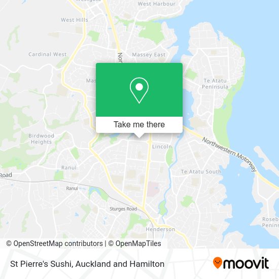 St Pierre's Sushi map