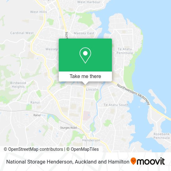 National Storage Henderson map