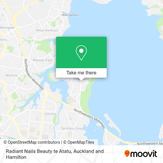 Radiant Nails Beauty te Atatu map