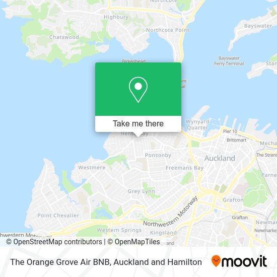 The Orange Grove Air BNB map