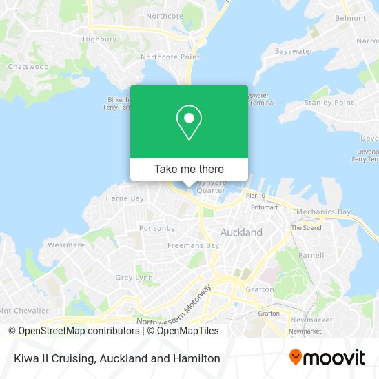 Kiwa II Cruising map