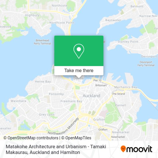 Matakohe Architecture and Urbanism - Tamaki Makaurau map