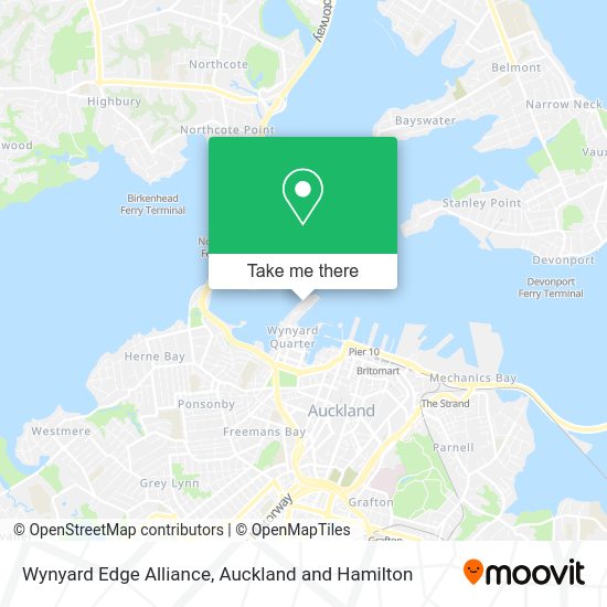Wynyard Edge Alliance map