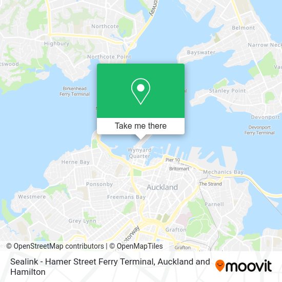 Sealink - Hamer Street Ferry Terminal map