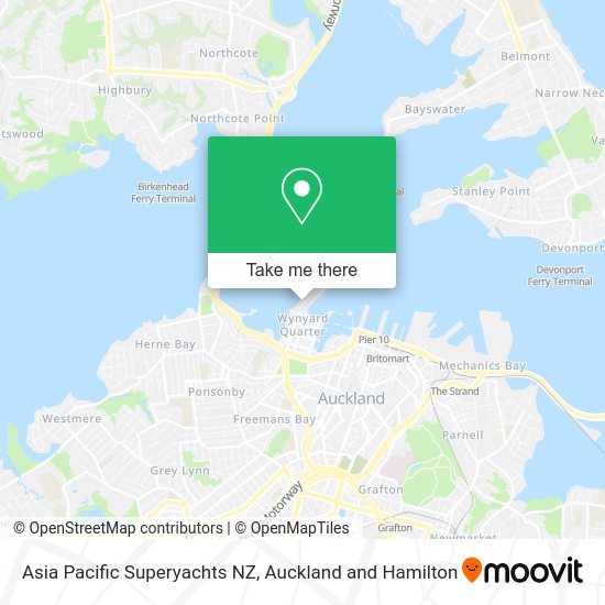Asia Pacific Superyachts NZ map
