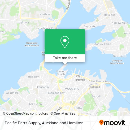 Pacific Parts Supply map
