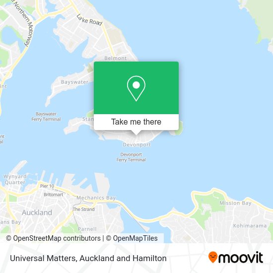 Universal Matters map