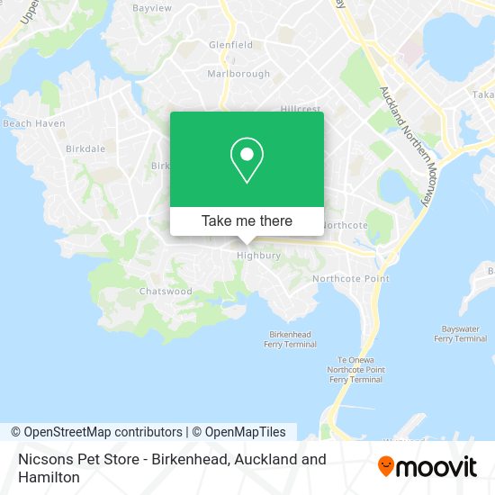 Nicsons Pet Store - Birkenhead map