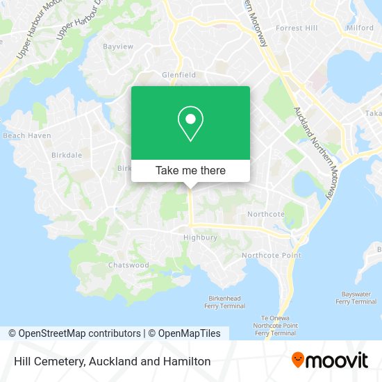 Hill Cemetery map